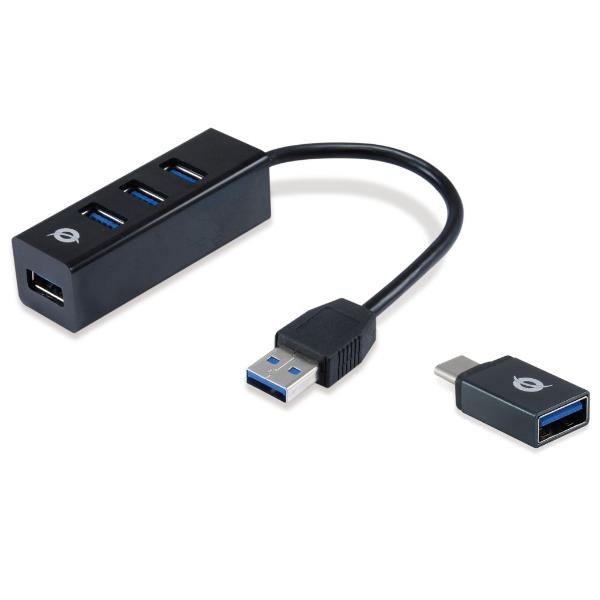 Conceptronic 4-PORTS USB 3.0 HUB WITH USB-C